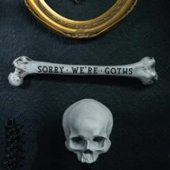 Engraved Femur Bone - Custom Engraving -The Blackened Teeth Sales 1sorry were goths gothic wall plaque the blackened 6 jpg