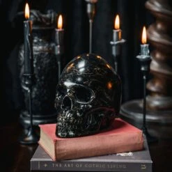 Marbled Skull Ornament