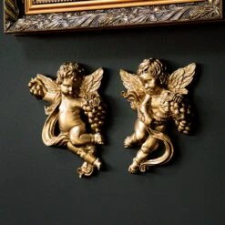 The Blackened Teeth Sales -The Blackened Teeth Sales Cherub Pair the blackened teeth gothic home decor 2 2