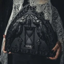 The Blackened Teeth Sales -The Blackened Teeth Sales Deathborne Ravens gothic wall plaque the blackened teeth gothic homeware 1