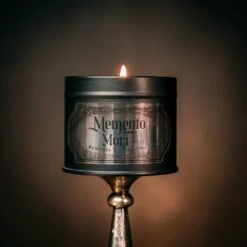 Memento Mori Tin Candle -The Blackened Teeth Sales FINAL MORI TIN 2