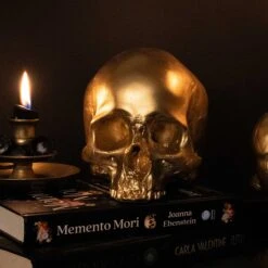 Skull Of Jane Doe Ornament - Gold