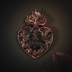 My Darling Heart Wall Plaque -The Blackened Teeth Sales My Darling Plaque the blackened teeth gothic homeware pink goth
