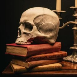 John Doe Replica Skull Ornament - Natural -The Blackened Teeth Sales New Skull of J.Doe Ornament the blackened teeth gothic homeware 4