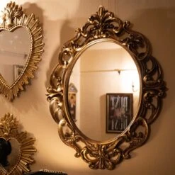 Adeline Baroque Large Oval Mirror