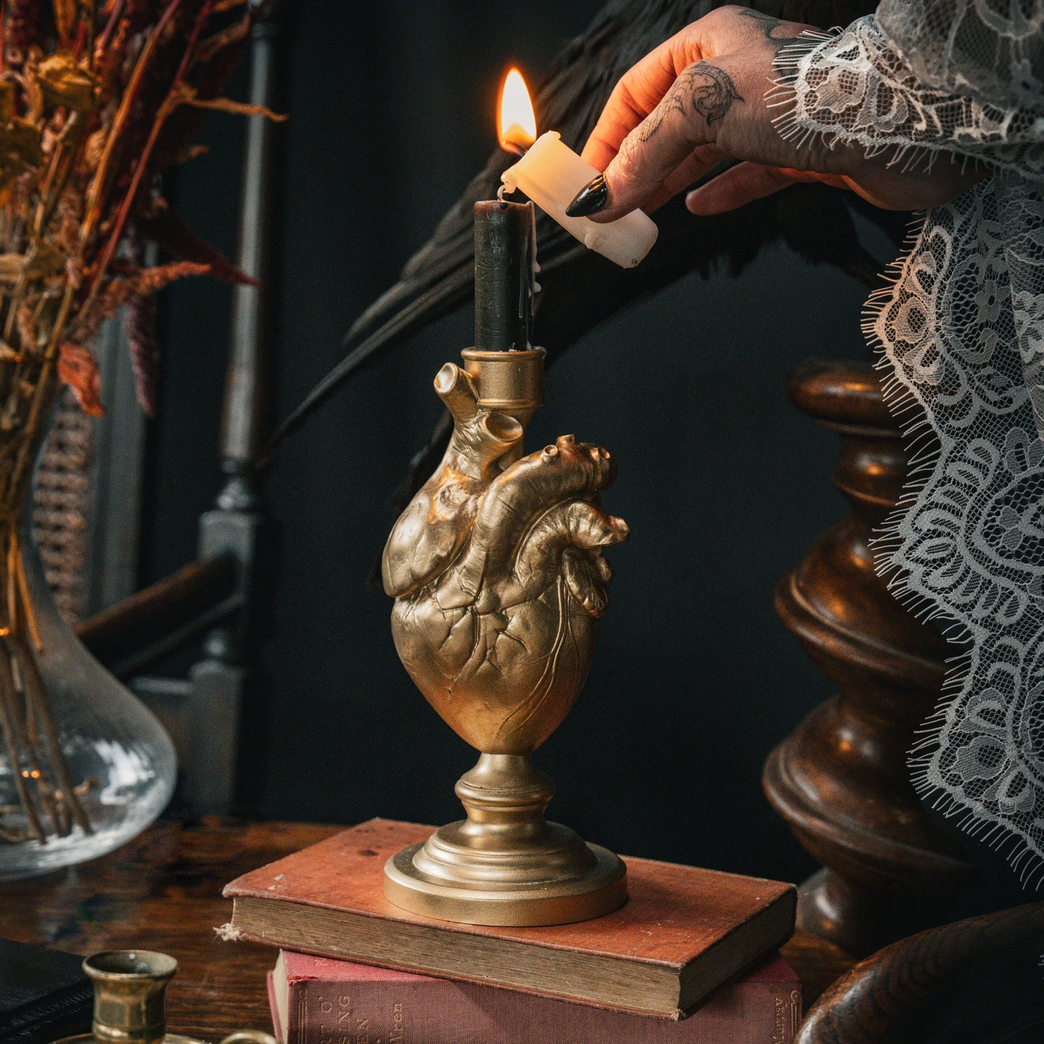 Anatomical Heart Candlestick Holder 1 Anatomical Heart Candlestick Holder