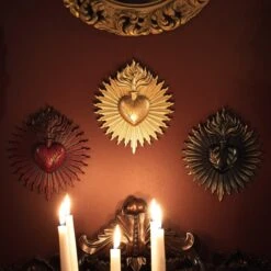 Ardour Sacred Heart Plaque -The Blackened Teeth Sales ardodursacredheartplaquetheblackenedteethgothichomedecor