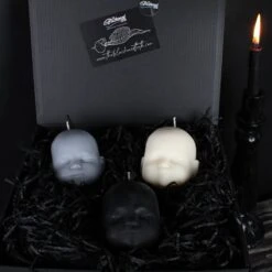 Baby Doll Monochrome - Candle Gift Box -The Blackened Teeth Sales baby doll candle the blackened teeth 7
