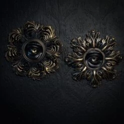 Horace Baroque Eye Wall Plaque 5 Horace Baroque Eye Wall Plaque -The Blackened Teeth Sales baroque eye two the blackened teeth gothic home de