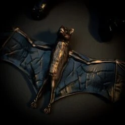 Bat Wall Plaque -The Blackened Teeth Sales bat wall plaque bronze effect the blackened teeth gothic home decor 2