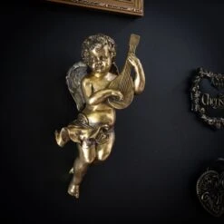 The Golden Cherub With Mandolin
