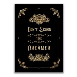 Don't Scorn The Dreamer - Print -The Blackened Teeth Sales dontscornsquare
