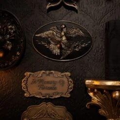 Reunited - Gravestone Plaque -The Blackened Teeth Sales dove plaque the blackened teeth gothic home decor