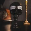Eunicia Laurel Skull Plinth