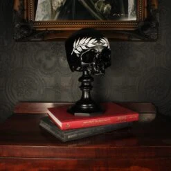 Eunicia Laurel Skull Plinth -The Blackened Teeth Sales eunicia skull plinth the blackened teeth gothic ho