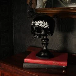 Eunicia Laurel Skull Plinth -The Blackened Teeth Sales eunicia skull plinth the blackened teeth gothic ho 3