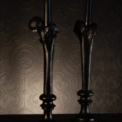 Femur Bone Candlestick Holder -The Blackened Teeth Sales femur bone candlestick holder the blackened teeth 2