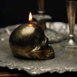 Gold Edition Skull Candle -The Blackened Teeth Sales gold edition skull candle the blackened teeth goth 2