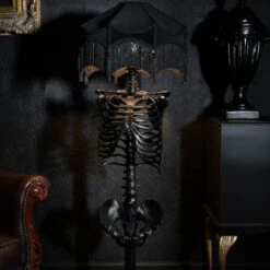The Skeleton Floor Lamp - Jetta Baroque Edition By The Blackened Teeth -The Blackened Teeth Sales jetta baroque lampshade the skeleton lamp