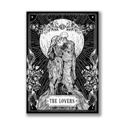 The Lovers Tarot Print -The Blackened Teeth Sales lovers square