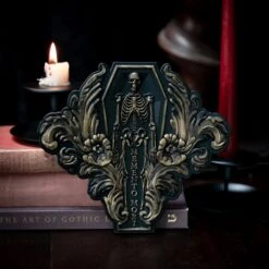 Memento Mori Skeleton Filigree Plaque