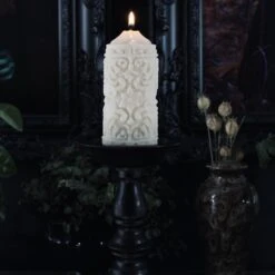 Mildred Victorian Gothic Candle -The Blackened Teeth Sales mildred gothic pillar candle the blackened teeth2