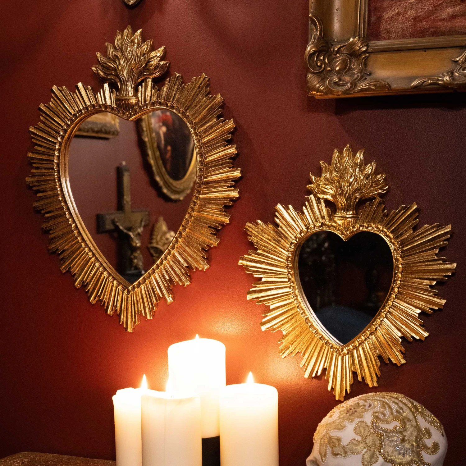 Mirabelle - Medium Sacred Heart Mirror 2 Mirabelle - Medium Sacred Heart Mirror - Image 2