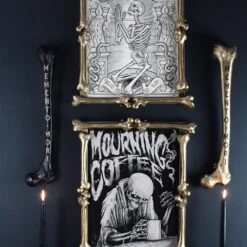 Memento Mori - Engraved Femur Bone -The Blackened Teeth Sales mori 2 2