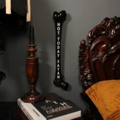 Not Today Satan - Engraved Femur Bone
