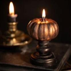 Pumpkin Candle - Bronze