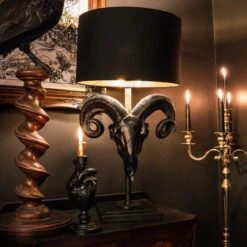 Ram Skull Lamp