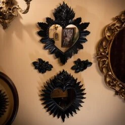 Regina - Large Sacred Heart Mirror -The Blackened Teeth Sales regina and renata sacred heart mirror the blackened teeth 1