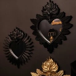 Regina - Large Sacred Heart Mirror -The Blackened Teeth Sales regina renata sacred black heart mirror the blackened teeth 1