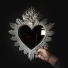 Regina - Silver Large Sacred Heart Mirror