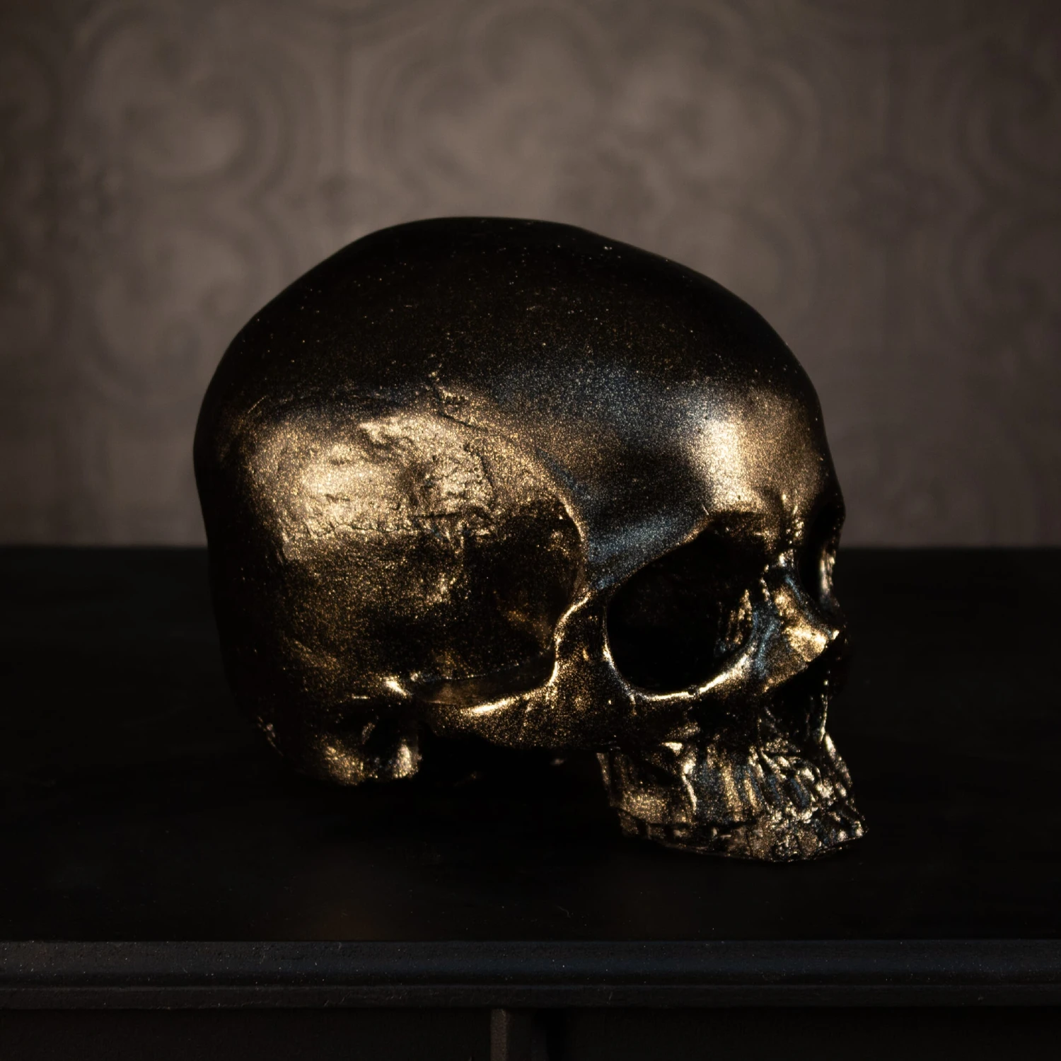 Skull Of Jane Doe Ornament - Blackened Gold 3 Skull Of Jane Doe Ornament - Blackened Gold - Image 3