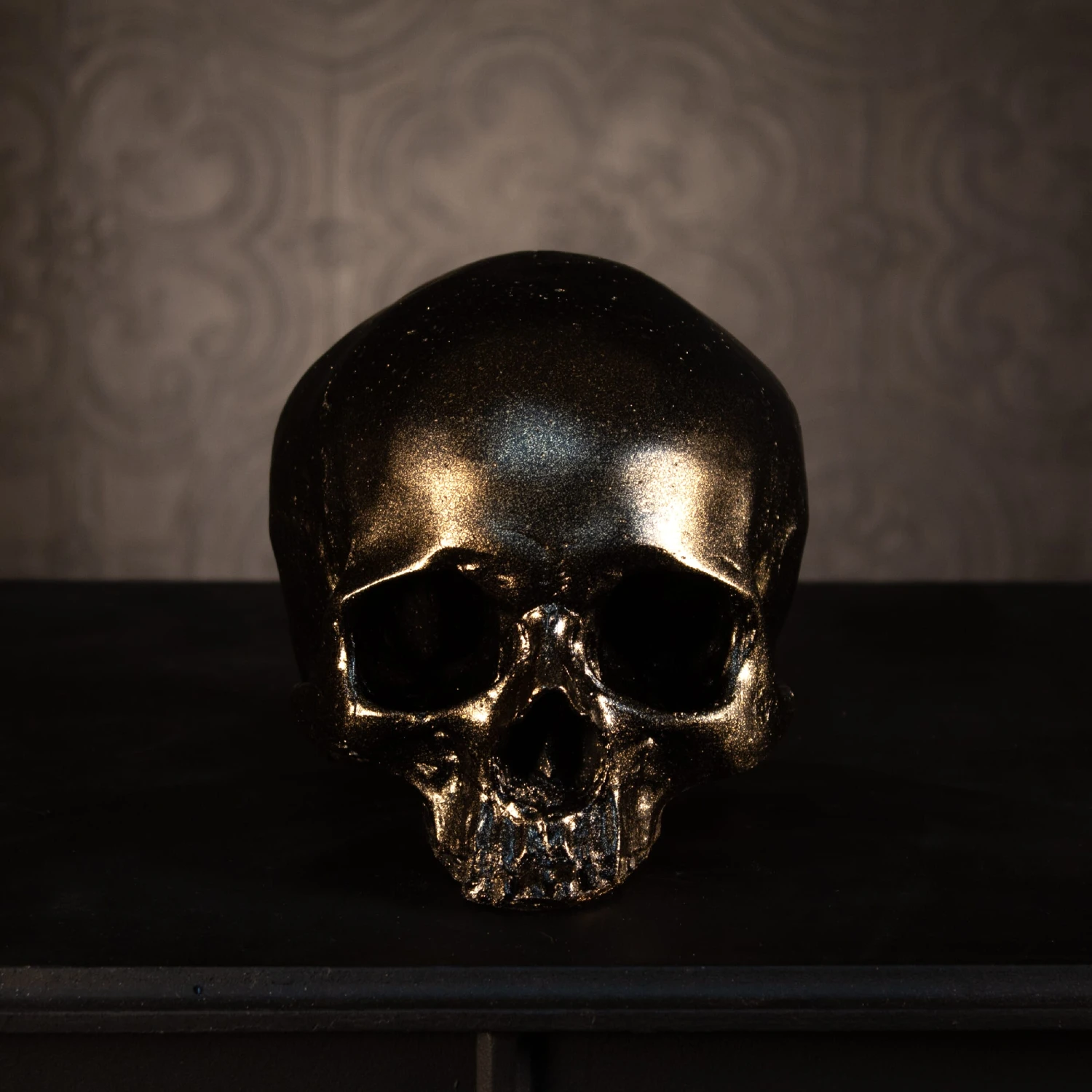 Skull Of Jane Doe Ornament - Blackened Gold 2 Skull Of Jane Doe Ornament - Blackened Gold - Image 2