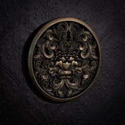 Eugenia - Victorian Style Wall Plaque -The Blackened Teeth Sales rosette baroque wall plaque the blackened teeth go 2