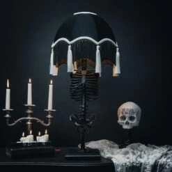 Baroque Skeleton Lamp - Cruella Edition By The Blackened Teeth