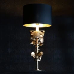 The Skeleton Lamp Gold Edition By The Blackened Teeth -The Blackened Teeth Sales skeleton lamp gold edition the blackened teeth got 2