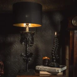 The Skeleton Lamp By The Blackened Teeth -The Blackened Teeth Sales skeleton lamp the blackened teeth gothic home decor gothic lighting