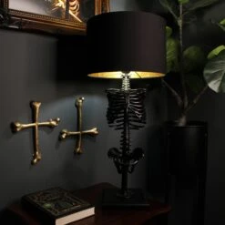 Bone Cross Wall Hanging -The Blackened Teeth Sales skeleton lamp with bone cross the blackened teeth
