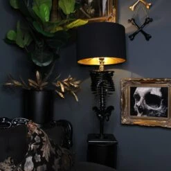 The Skeleton Lamp By The Blackened Teeth -The Blackened Teeth Sales skeleton table lamp the blackened teeth skull lamp