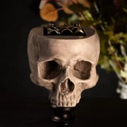 Skull Ring Holder - Jane Doe Edition -The Blackened Teeth Sales skull of jdoe skull ring holder the blackened teet 2