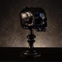 The Blackened Teeth Sales -The Blackened Teeth Sales skull replica pot plinth the blackened teeth gothi