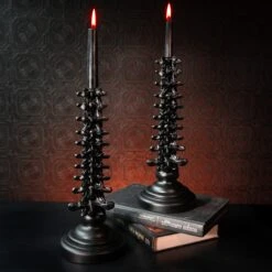 Spine Candlestick Holder -The Blackened Teeth Sales spine candle holder the blackened teeth gothic hom 2