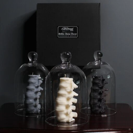Spine Candles Gift Box -The Blackened Teeth Sales spine candle the blackened teeth gothic christmas