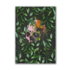Wild Botanical Skull Print -The Blackened Teeth Sales wildskullsquare